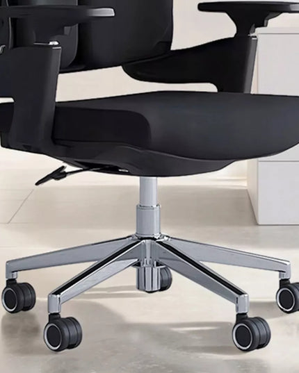 Ergonominė biuro kėdė Spacetronik BARRY, pasukama, reguliuojama, didelė, medžiaginė, juoda