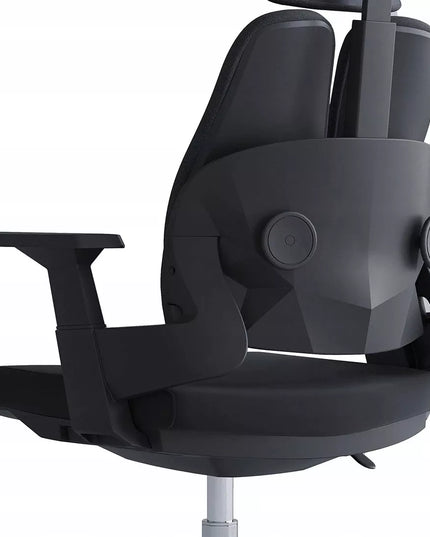 Ergonominė biuro kėdė Spacetronik BARRY, pasukama, reguliuojama, didelė, medžiaginė, juoda