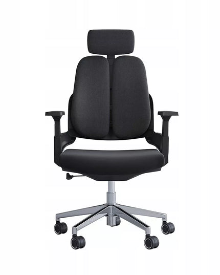 Ergonominė biuro kėdė Spacetronik BARRY, pasukama, reguliuojama, didelė, medžiaginė, juoda