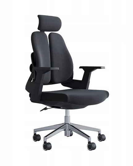 Ergonominė biuro kėdė Spacetronik BARRY, pasukama, reguliuojama, didelė, medžiaginė, juoda
