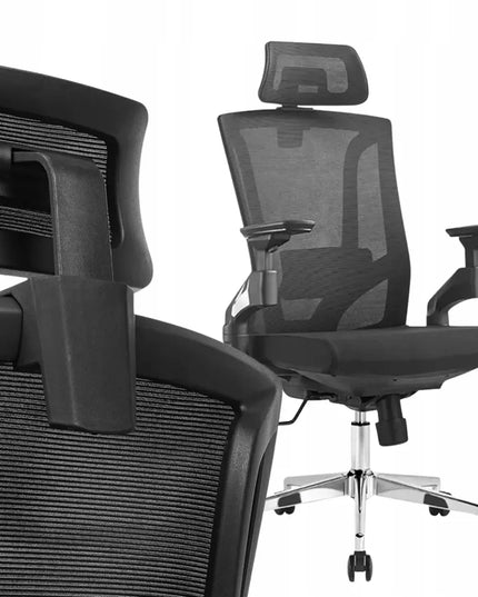 Ergonominė biuro kėdė Spacetronik – reguliuojama, sukamoji, juoda