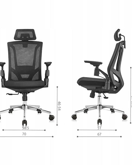 Ergonominė biuro kėdė Spacetronik – reguliuojama, sukamoji, juoda