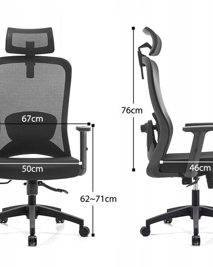 Ergonomiška biuro kėdė Angel Grom, pasukama, su tinkleliu, iki 150 kg