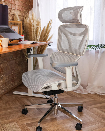 Ergonomiška biuro kėdė „Control Pro“, balta, LVNSystem