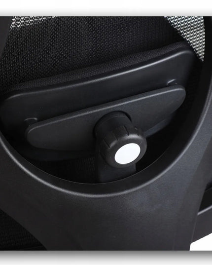 Ergonomiška biuro kėdė Giosedio FXB004 su reguliuojamais porankiais ir galvos atrama, saugus
