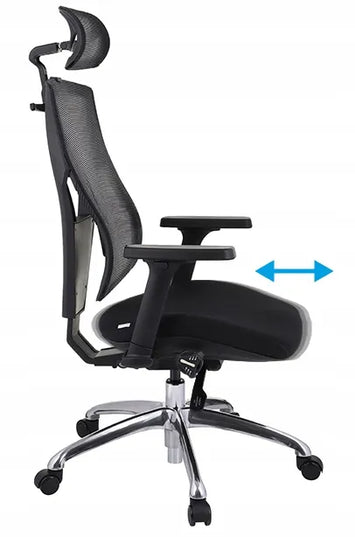 Ergonomiška biuro kėdė Grospol Futura 4S TM01 Juoda