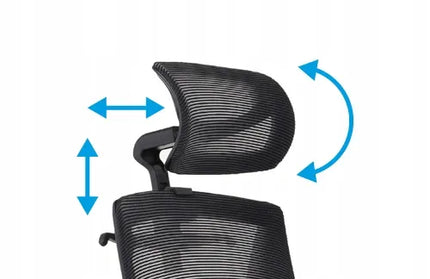 Ergonomiška biuro kėdė Grospol Futura 4S TM01 Juoda