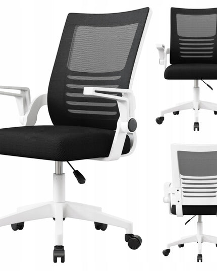 Ergonomiška biuro kėdė KRAKEN Kredo pasukama audininė juoda