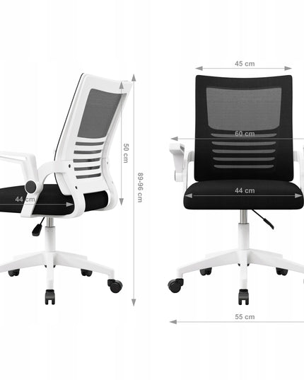 Ergonomiška biuro kėdė KRAKEN Kredo pasukama audininė juoda