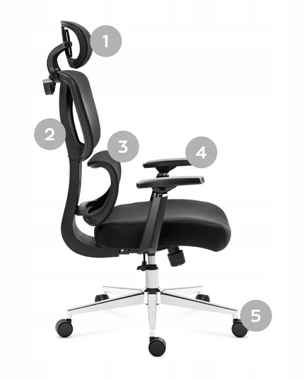 Ergonomiška biuro kėdė Markadler Expert 4.6 Black