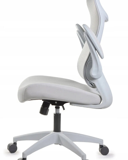 Ergonomiška pilka biuro kėdė Giosedio FHX011 su reguliuojamais porankiais