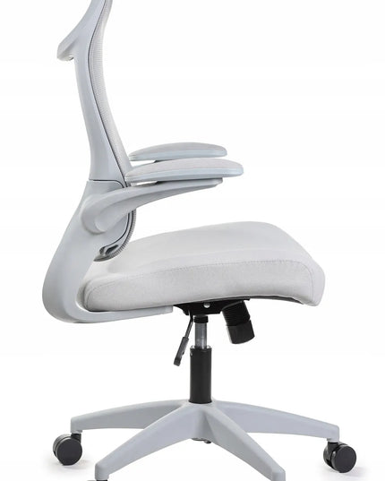 Ergonomiška pilka biuro kėdė Giosedio FHX011 su reguliuojamais porankiais
