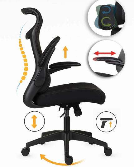 Ergonomiška pilka biuro kėdė Giosedio FHX011 su reguliuojamais porankiais