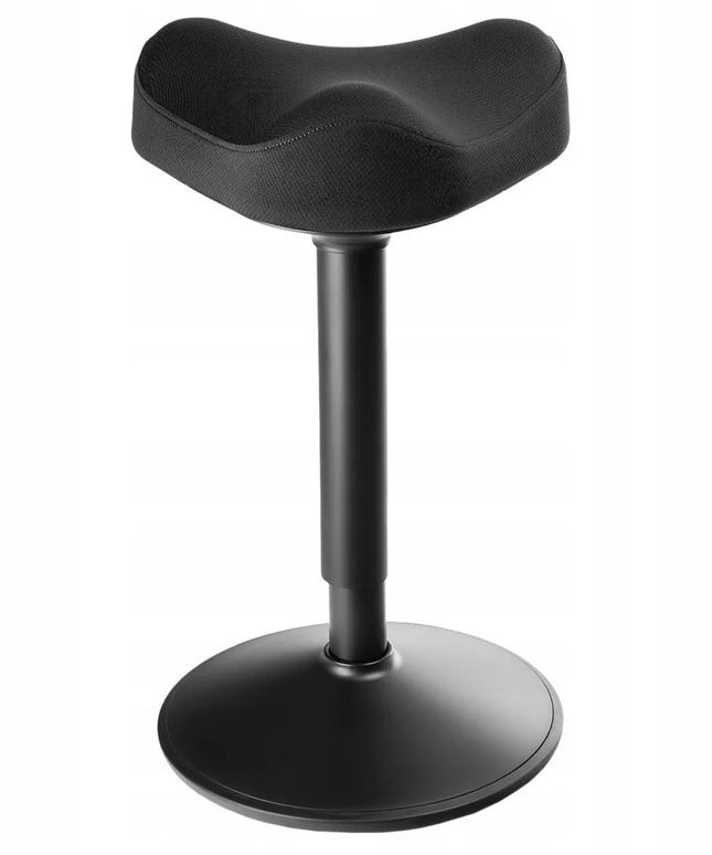 Ergonomiškas balansuojantis sukamasis kėdės tipo taburetė Spacetronik 136 kg, juoda