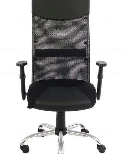 Ergonomiškas biuro fotelis GROSPOL Plus R iš dirbtinės odos ir tinklelio
