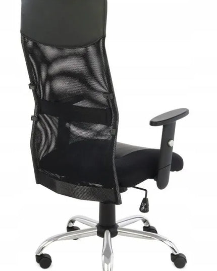 Ergonomiškas biuro fotelis GROSPOL Plus R iš dirbtinės odos ir tinklelio