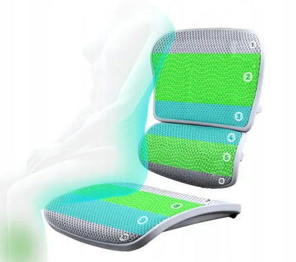 Ergonomiškas biuro kėdės komplektas su kojų atrama Ergohuman 2 Elite juodas
