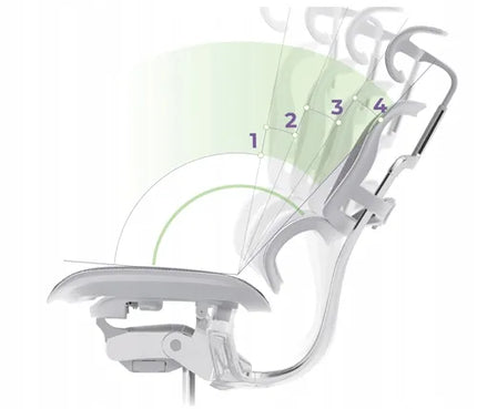 Ergonomiškas biuro kėdės komplektas su kojų atrama Ergohuman 2 Elite juodas