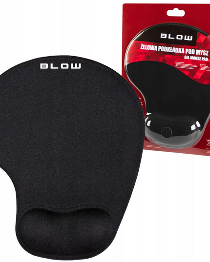 Ergonomiškas gelinis pelės kilimėlis su riešo atrama ir optinė USB pelė