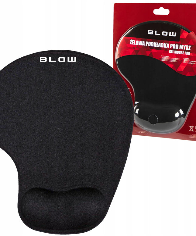 Ergonomiškas gelinis pelės kilimėlis su riešo atrama ir optinė USB pelė