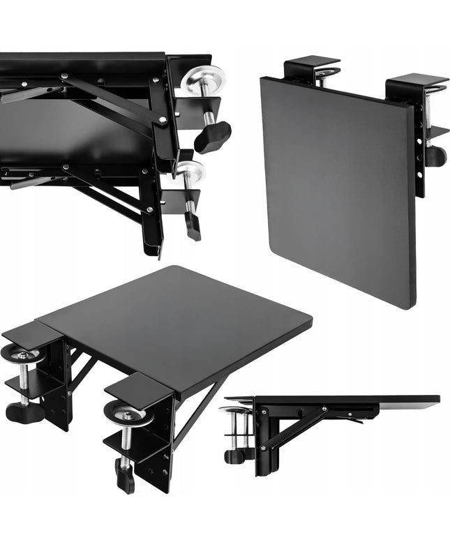 Ergonomiškas stalo porankis Spacetronik, 10kg, 24x23 cm, juodas