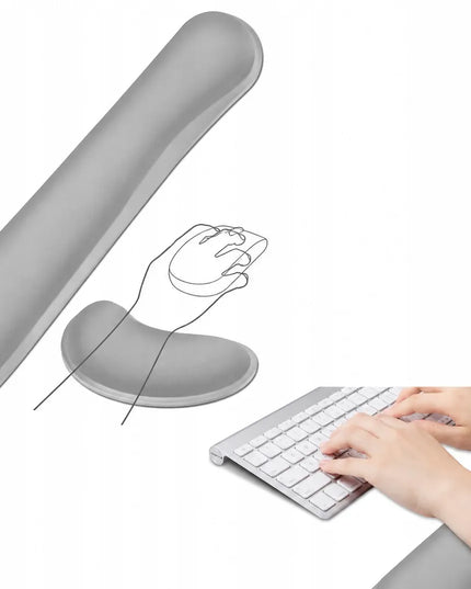 EtuiTab ergonomiškas riešų atramų komplektas klaviatūrai ir pelei su Memory Foam 2in1