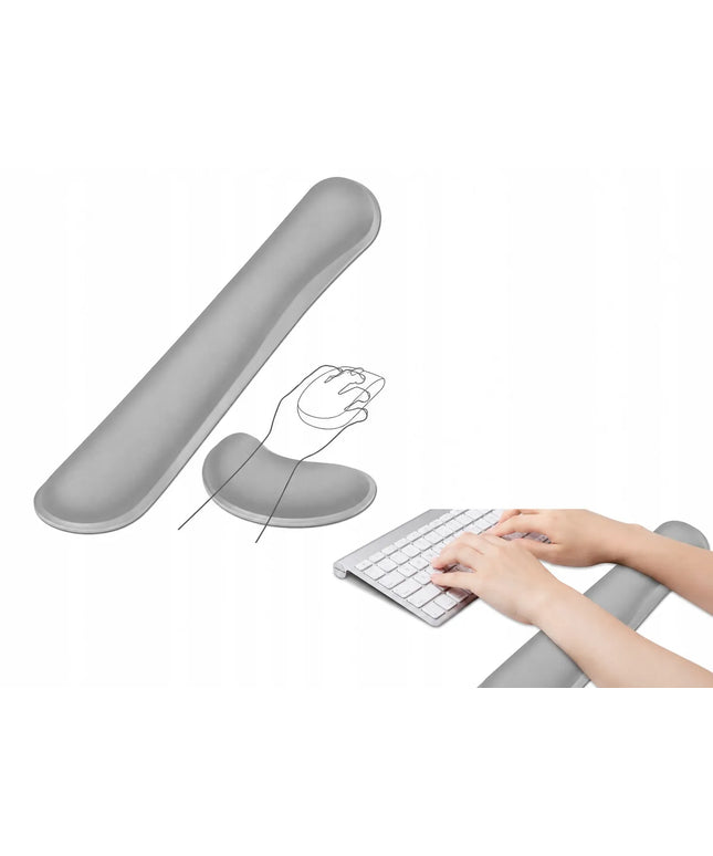 EtuiTab ergonomiškas riešų atramų komplektas klaviatūrai ir pelei su Memory Foam 2in1