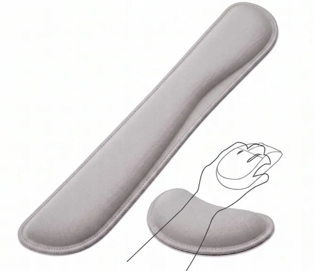 EtuiTab ergonomiškas riešų atramų komplektas klaviatūrai ir pelei su Memory Foam 2in1