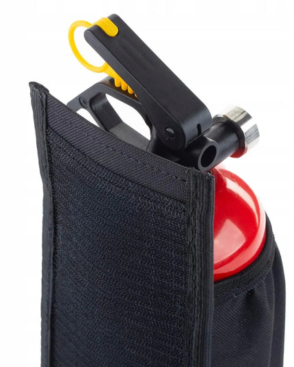 Juodas automobilinio gesintuvo laikiklis su „Velcro“ užsegimu AMIO-02867