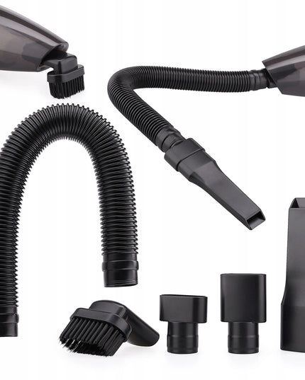 Galingas laidinis rankinis automobilinis dulkių siurblys „Luneso“ 12 V, 120 W, su HEPA filtru
