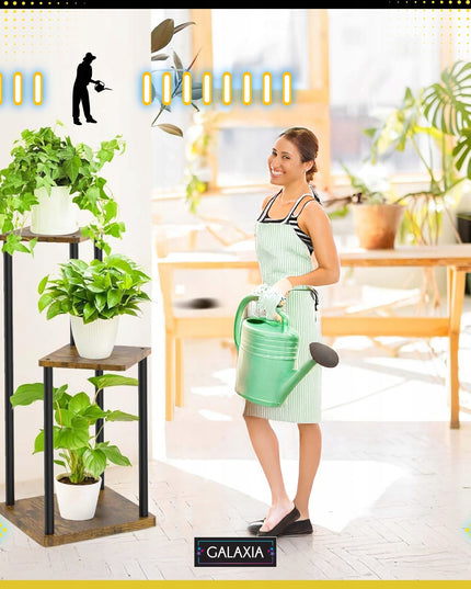 Pastatomas gėlių stovas Metalinis Medinis Loft