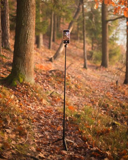 Asmenukių lazda stovas „Tripod“ telefonui su „Bluetooth“ ir „MagSafe“ laikikliu