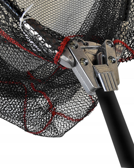 Teleskopinis sulankstomas meškeriojimo tinklas žuvims su gumuota tinkleliu 210 cm