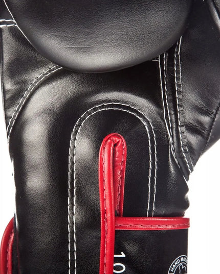 Fairtex bokso pirštinės BGV14 mikropluoštas, juodos-raudonos, 14OZ