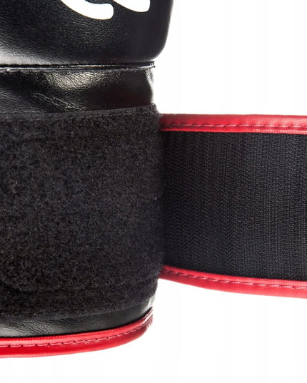 Fairtex bokso pirštinės BGV14 mikropluoštas, juodos-raudonos, 14OZ