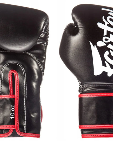 Fairtex bokso pirštinės BGV14 mikropluoštas, juodos-raudonos, 14OZ
