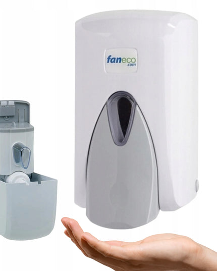 Faneco Pop sieninis skysto muilo ir dezinfekcijos dozatorius, 0,5 l, baltas
