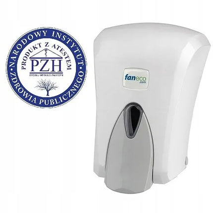 Faneco Pop sieninis skysto muilo ir dezinfekcijos dozatorius, 0,5 l, baltas