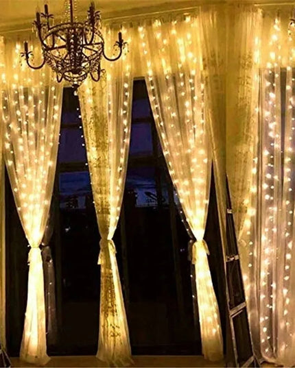 Heckermann šviesos užuolaida, 300 LED, 3 × 3 m, šiltai balta