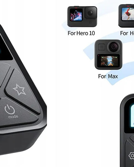 Telesin GP-RMT-T10 belaidis Bluetooth pultas GoPro HERO 8–12 ir GoPro Max kameroms, juodas