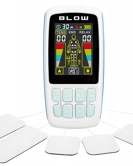 BLOW EMS-01 raumenų elektrostimuliatorius TENS, EMS ir RELAX masažui