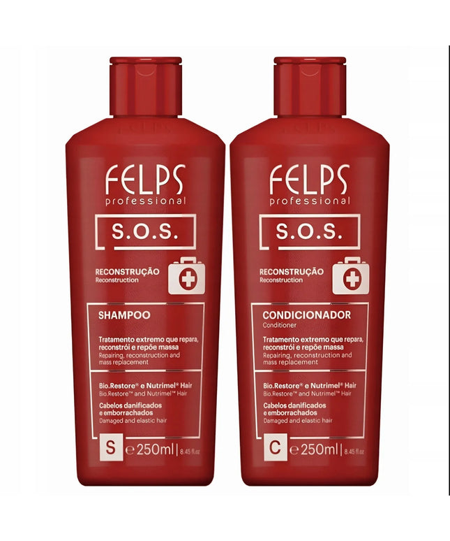 Felps SOS 2 x 250 ml šampūnas + kondicionierius