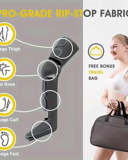 Fenash Šildomas Pėdų ir Kojų Kompresinis Masažuoklis su Skaitmeniniu Ekranu ir Saugojimo Maišeliu