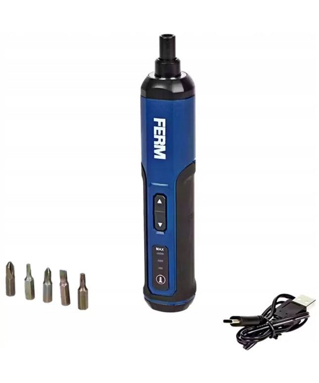 Ferm CDM1188 akumuliatorinis suktuvas, 4V, USB, su magnetiniais antgaliais
