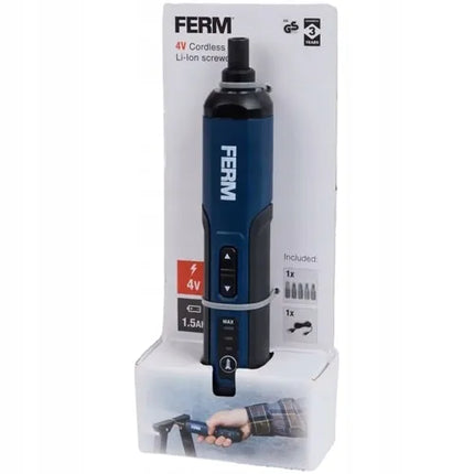 Ferm CDM1188 akumuliatorinis suktuvas, 4V, USB, su magnetiniais antgaliais