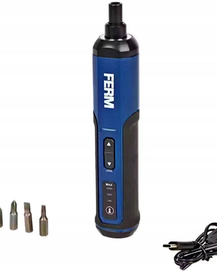 Ferm CDM1188 akumuliatorinis suktuvas, 4V, USB, su magnetiniais antgaliais