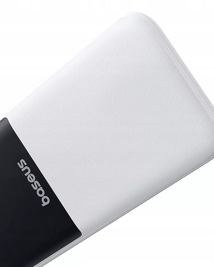 BASEUS išorinė baterija 10000 mAh 22,5W su integruotais USB-C ir Lightning laidais