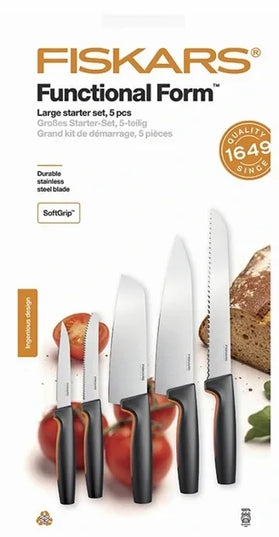 FISKARS 5 dalių peilių rinkinys Functional Form