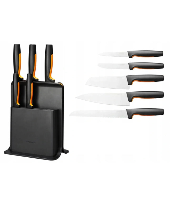 Fiskars Functional Form peilių rinkinys su stovu, 5 vnt., 1057554