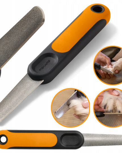 FISKARS nagų dildė šunims ir katėms, profiliuota, saugi, 18,3 cm